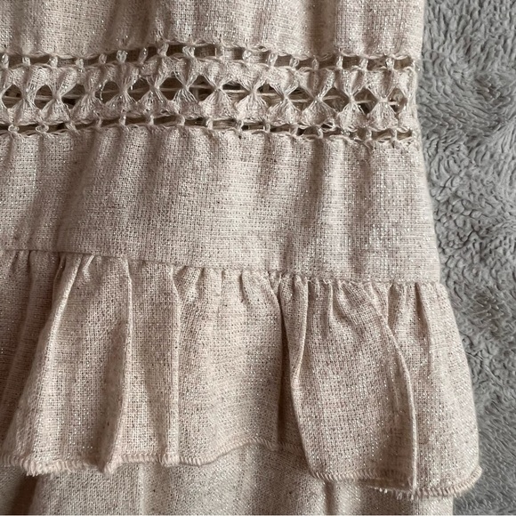 NWT Spell & The Gypsy Collective Lola Linen Tunic Dress Biscuit Ivory Large - Picture 9 of 17